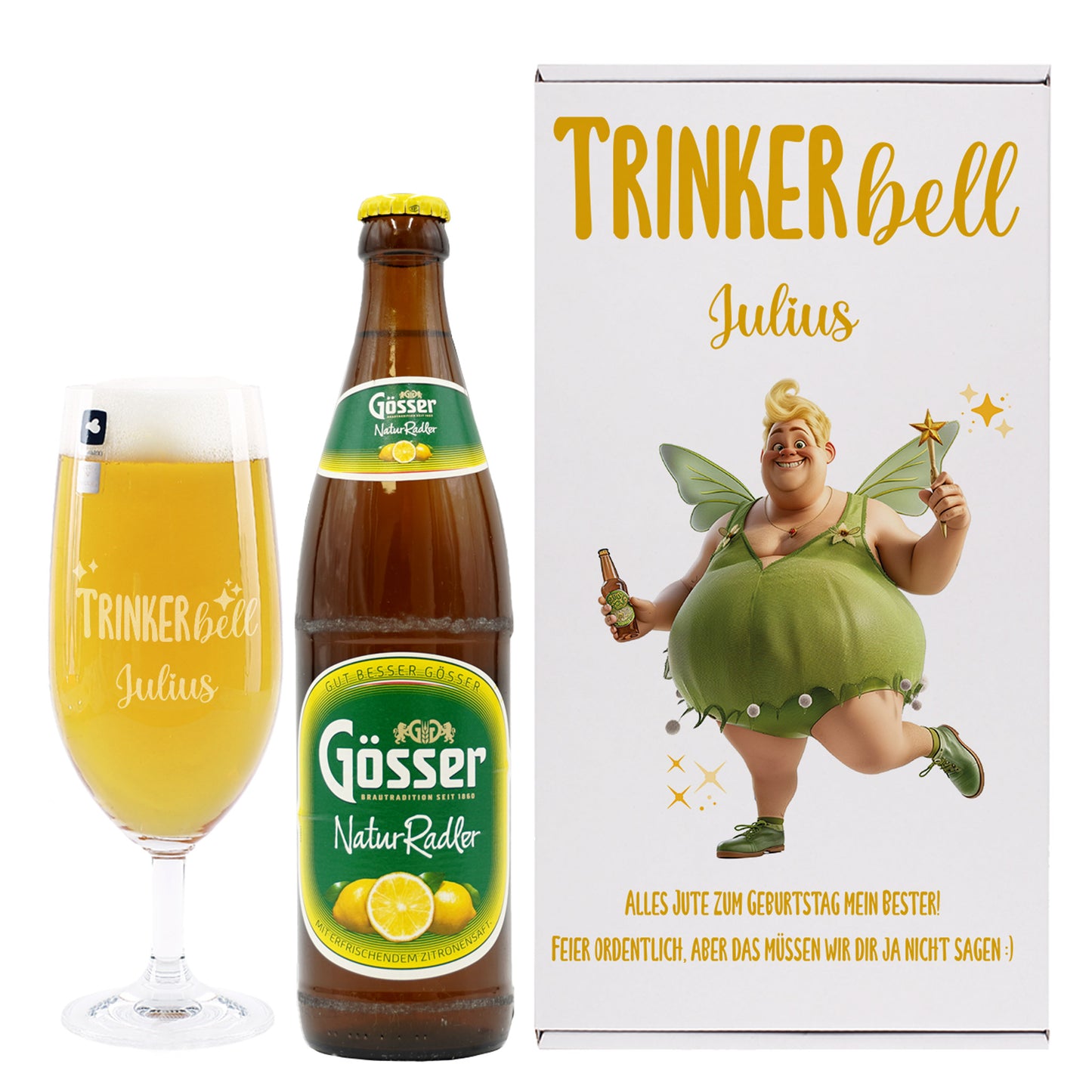 Freigestelltes Produktfoto der Variante Gösser auf weißem Hintergrund – alle Elemente gut sichtbar