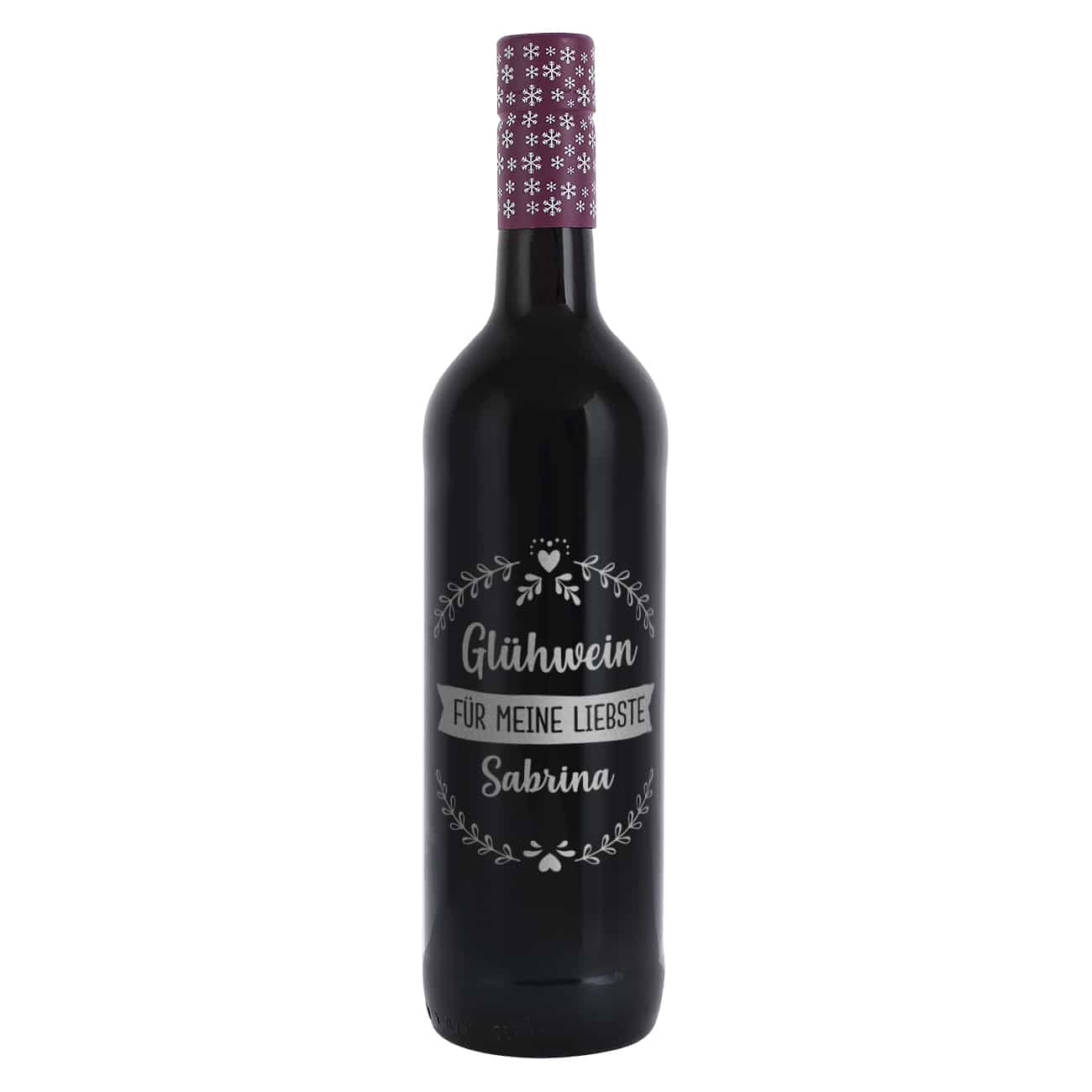 Glühwein aus besonderem Anbau mit edler Gravur