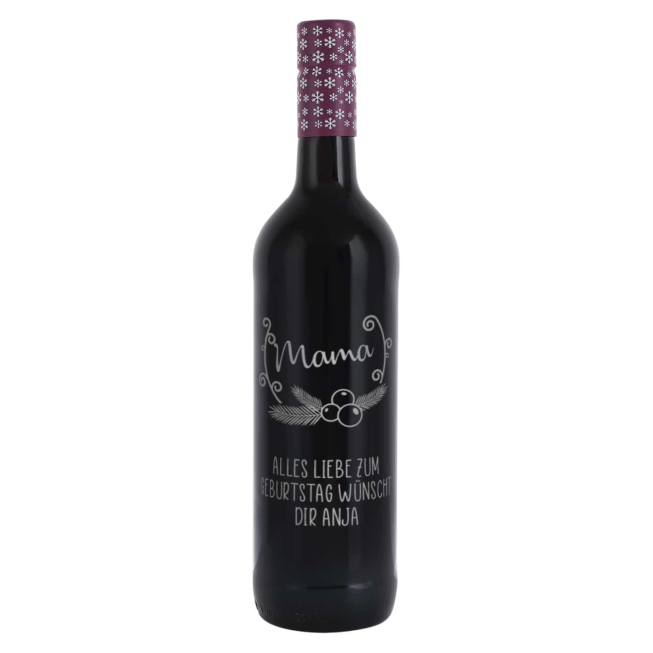 Glühwein aus besonderem Anbau mit edler Gravur