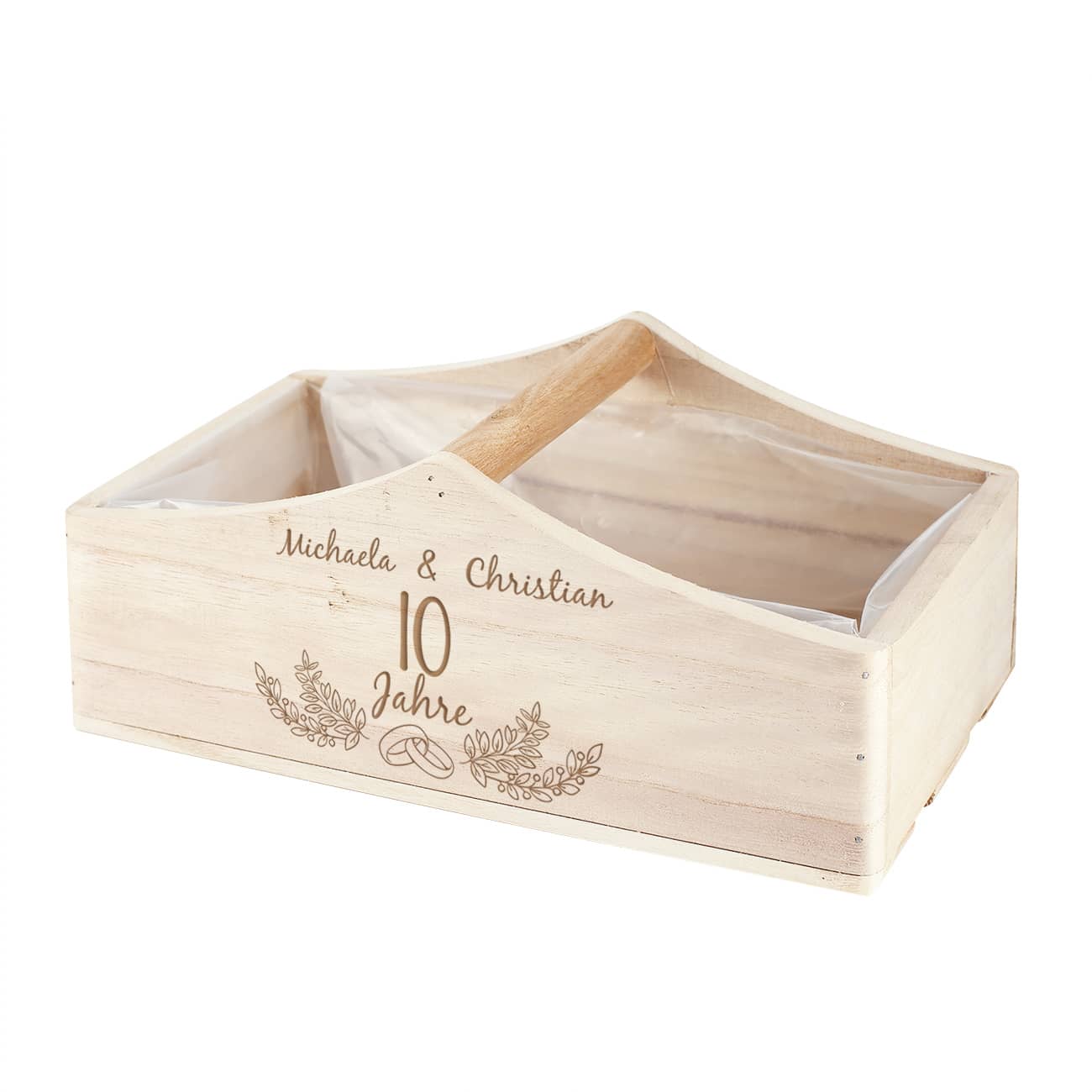 Pflanzkorb als Geschenk zum Hochzeitstag