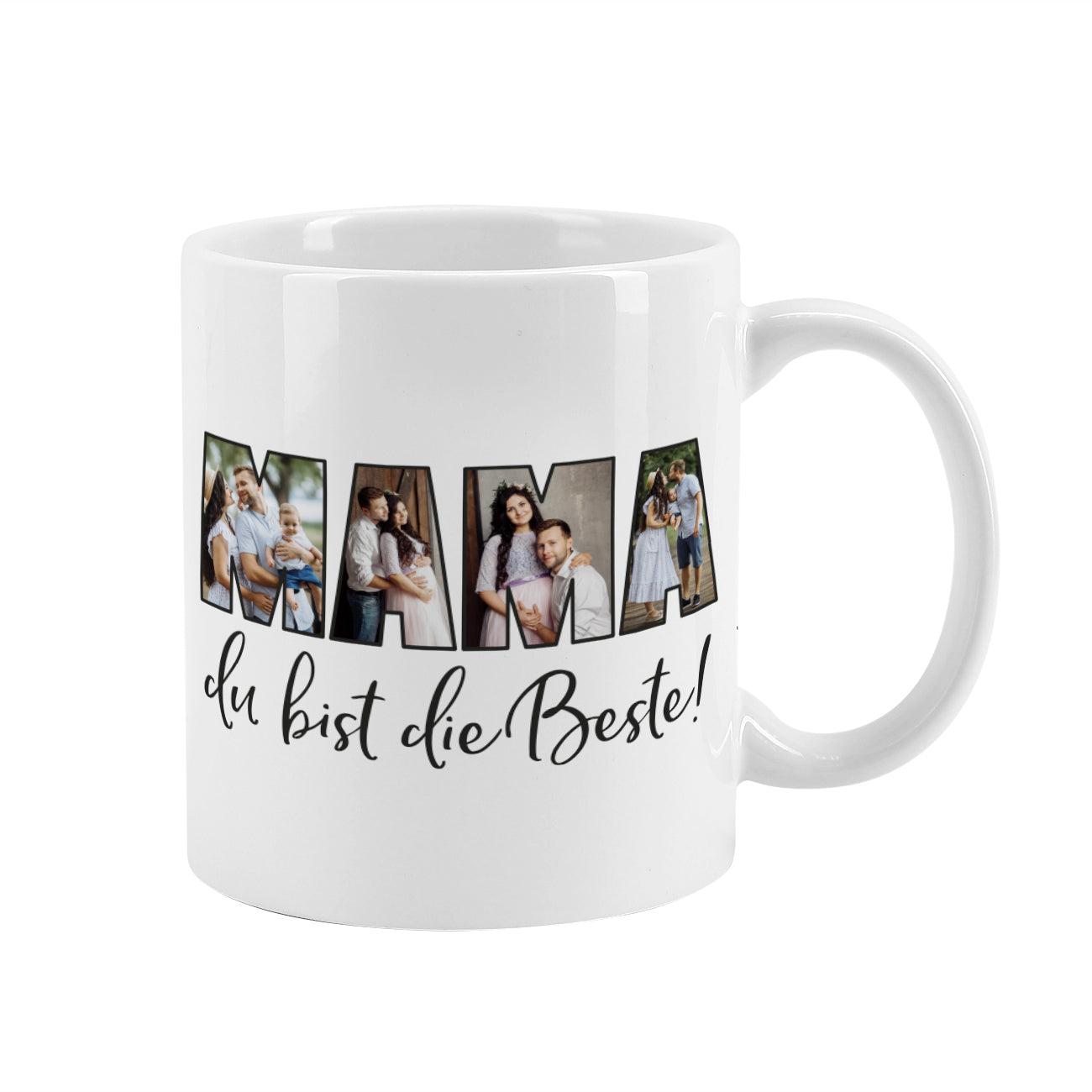 Tasse mit 4 Ihrer Wunschbilder bedruckt