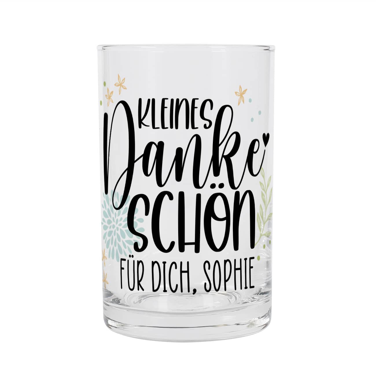 Mit Text nach Wunsch bedruckt