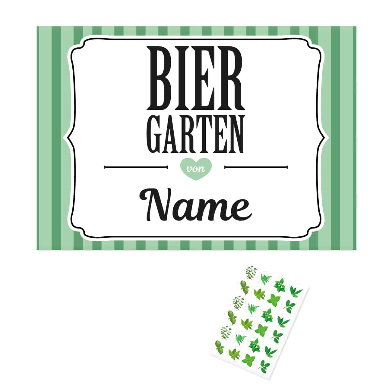 Banderole mit Ihrem Wunschnamen