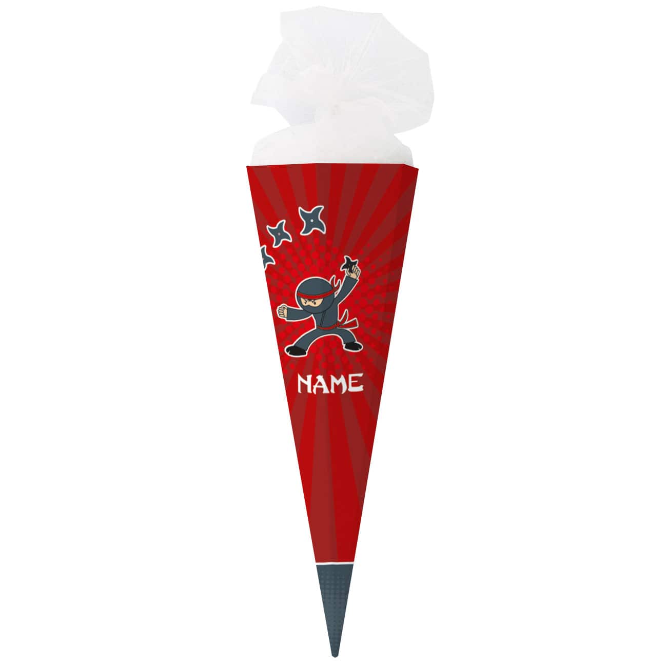 Ninja - Schultüte mit Name
