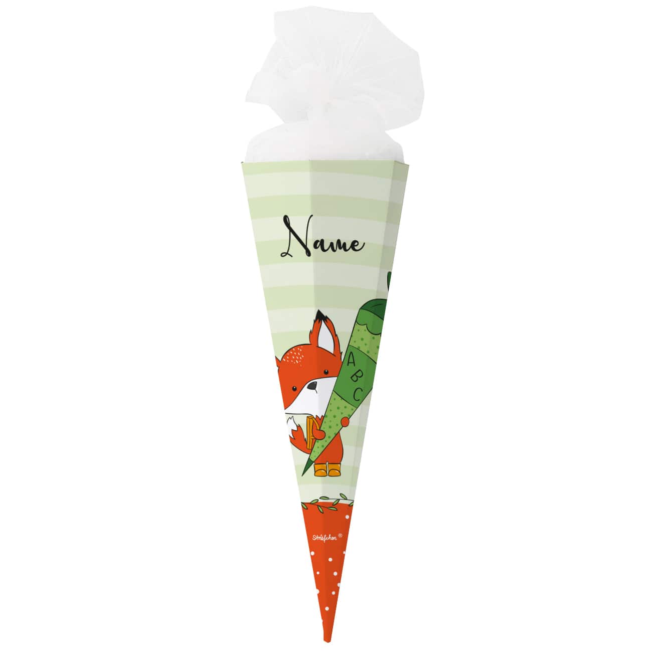 Fuchs-Zuckertüte mit Ihrem Wunschnamen