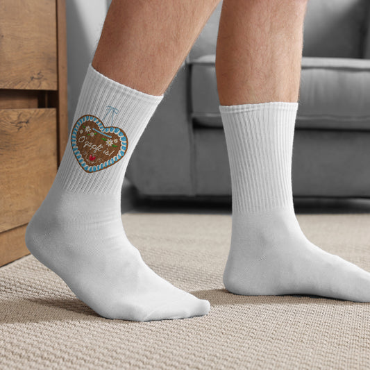 Socken mit Lebkuchenherz & Name personalisiert | Volksfest Socken als Geschenk für Frauen & Männer