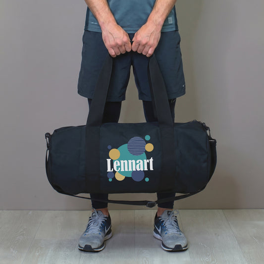 Sporttasche mit Name personalisiert als Geschenk | Kleine Reisetasche & Dufflebag für Freizeit und Sport