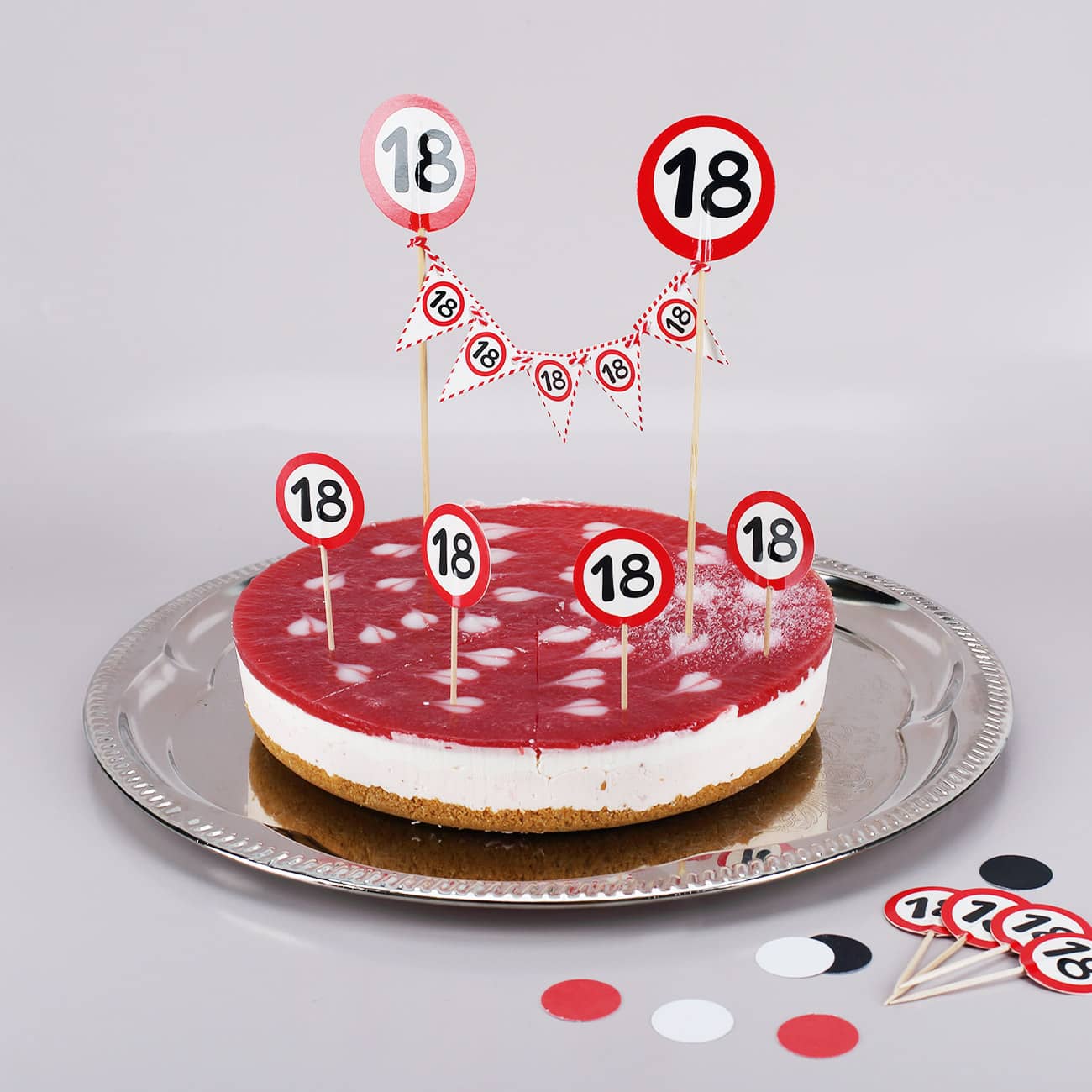 Tortengirlande zum 18. Geburtstag