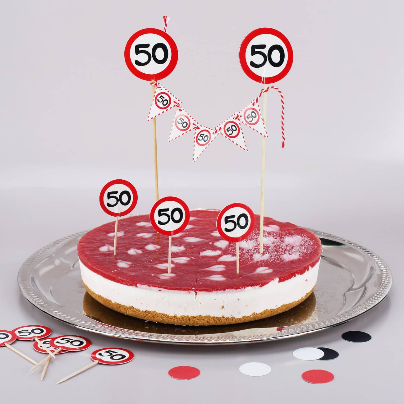 1 Minigirlande und 8 Spießchen