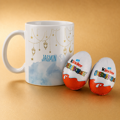 Tasse mit 2 Kinder Ü-Eiern
