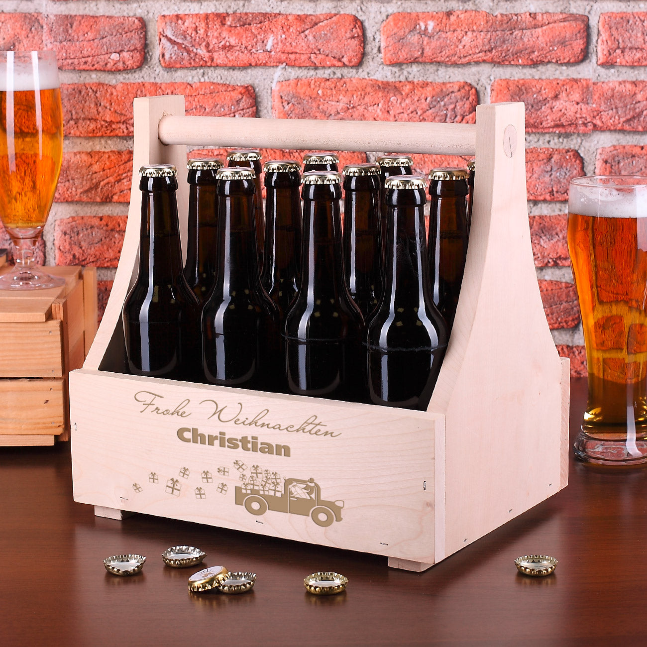 Biertträger aus Holz