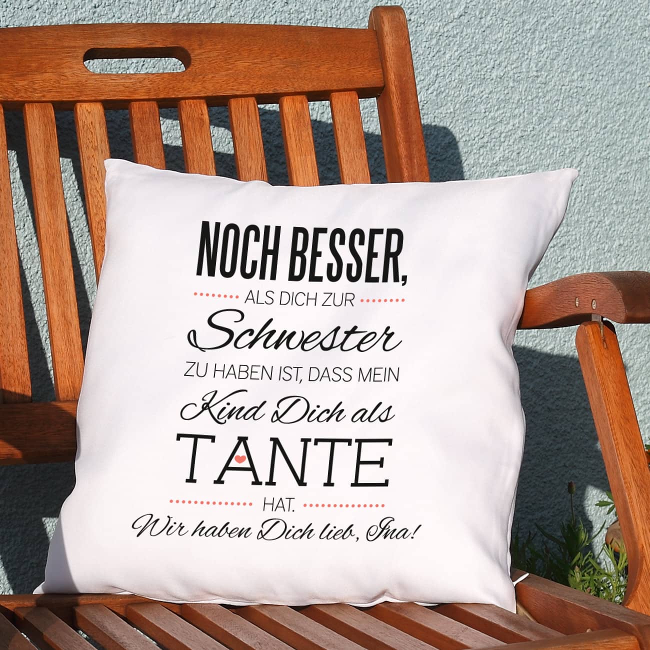 Kissen für die Tante Ihrer Kinder