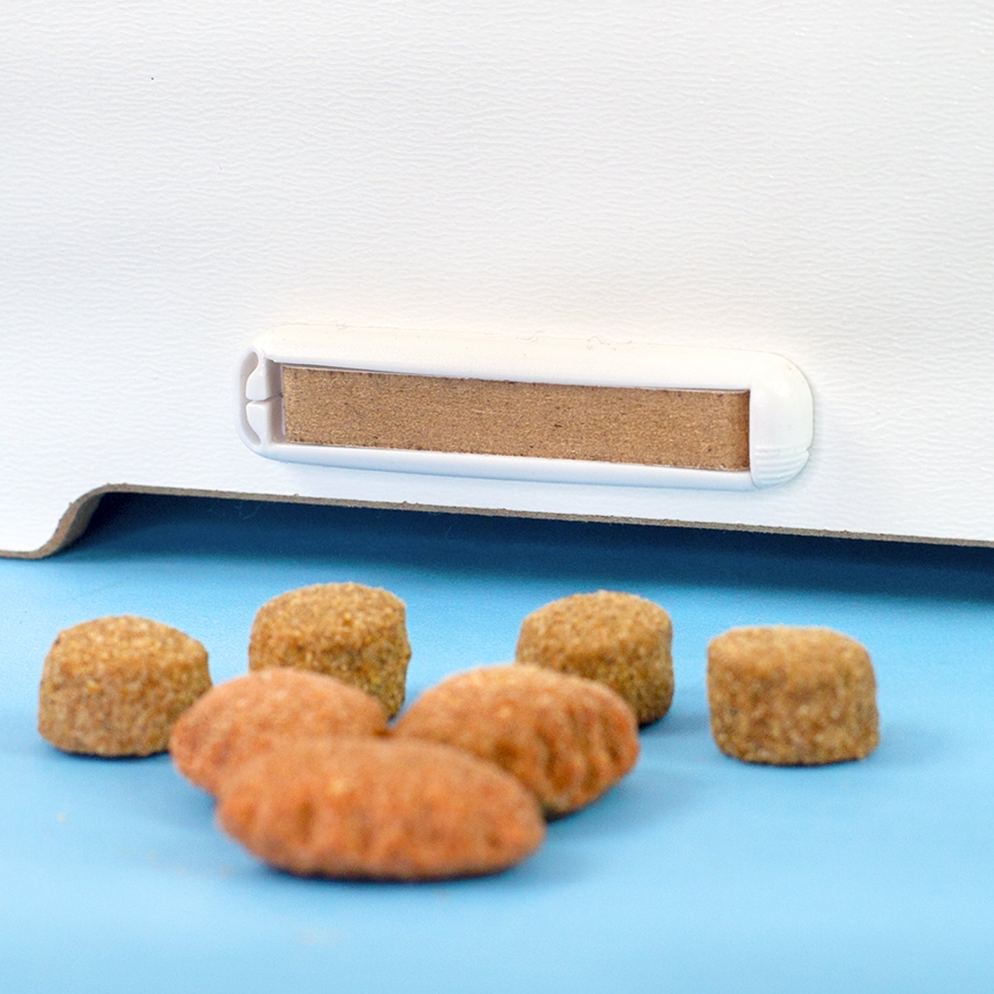Geschlossener Verschluss mit weißer clipfritz-Klammer 