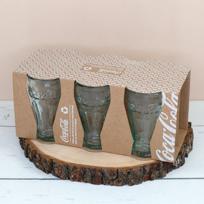 Coca-Cola Glas Set 12-teilig mit Trinkgläsern & Schnapsgläsern | Retro Gläser aus Recyclingglas