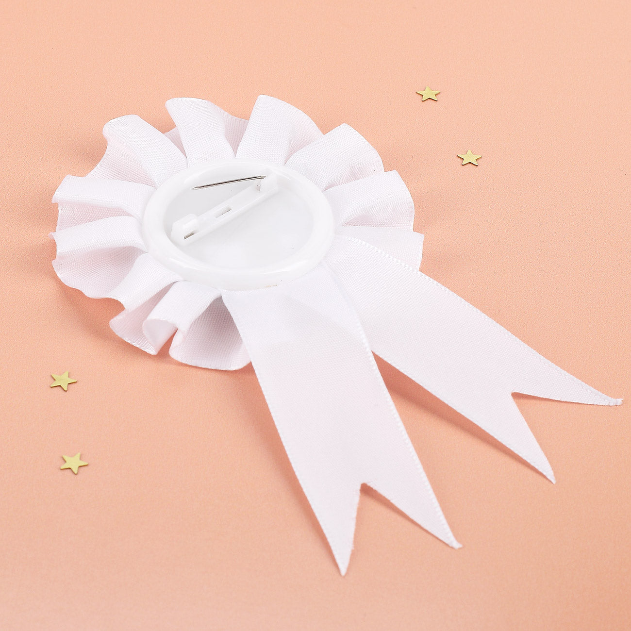 Weiße Rosette zum 40. Geburtstag
