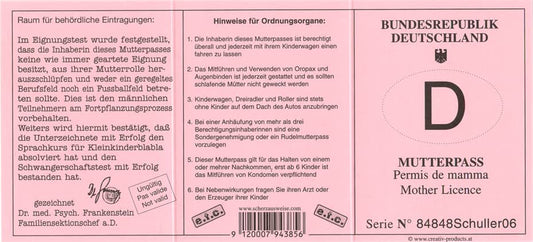Pass Rückseite