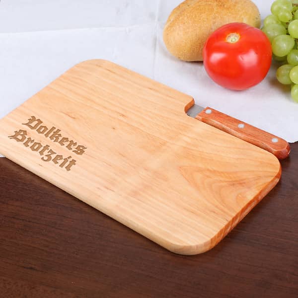 Holzbrettchen zur Brotzeit