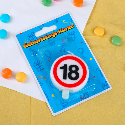 Geburtstagskerze zum 18.
