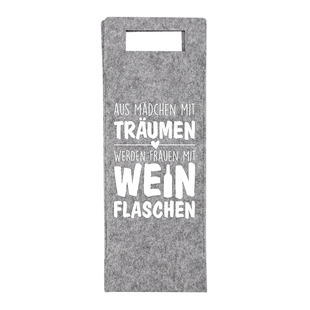 Flaschenbeutel aus Filz