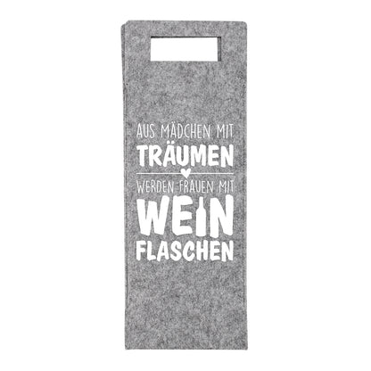 Flaschenbeutel aus Filz
