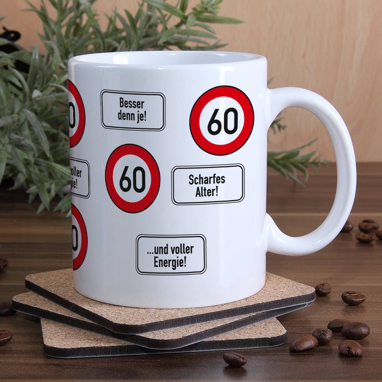 Kaffeetasse zum 60. Geburtstag!