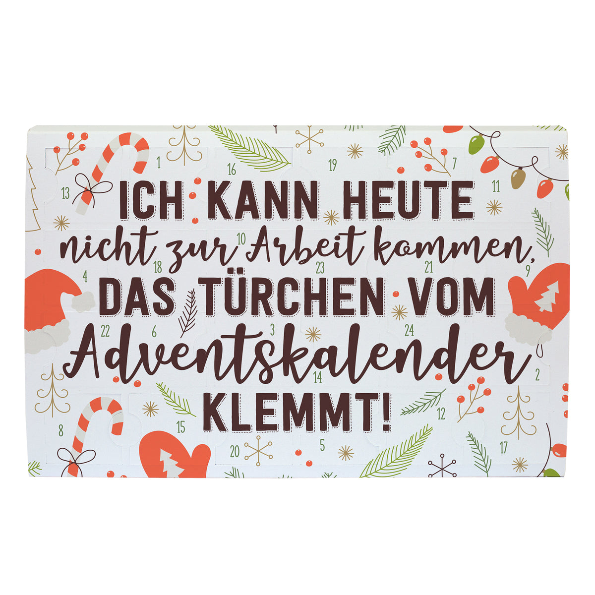Freisteller vom Toffifee Adventskalender mit Spruch für die Adventszeit