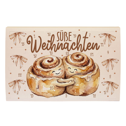 Toffifee Weihnachtskalender mit Schleifen, Zimtschnecken und Schriftzug „Süße Weihnachten“