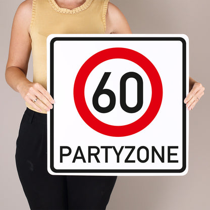 PVC Verkehrsschild zum 60. Geburtstag