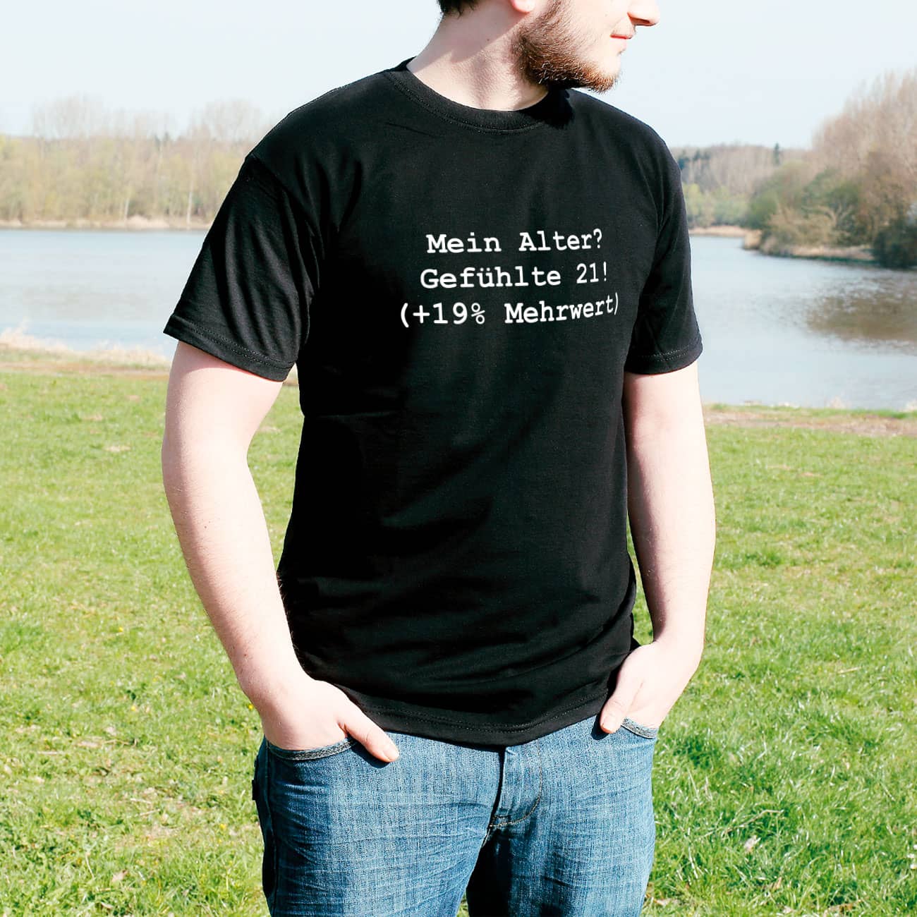 Schwarzes T-Shirt Mehrwertsteuer
