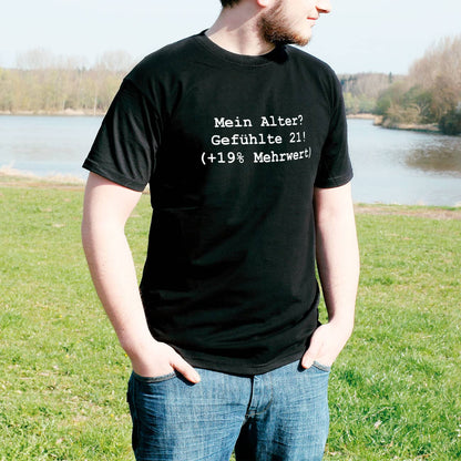 Schwarzes T-Shirt Mehrwertsteuer