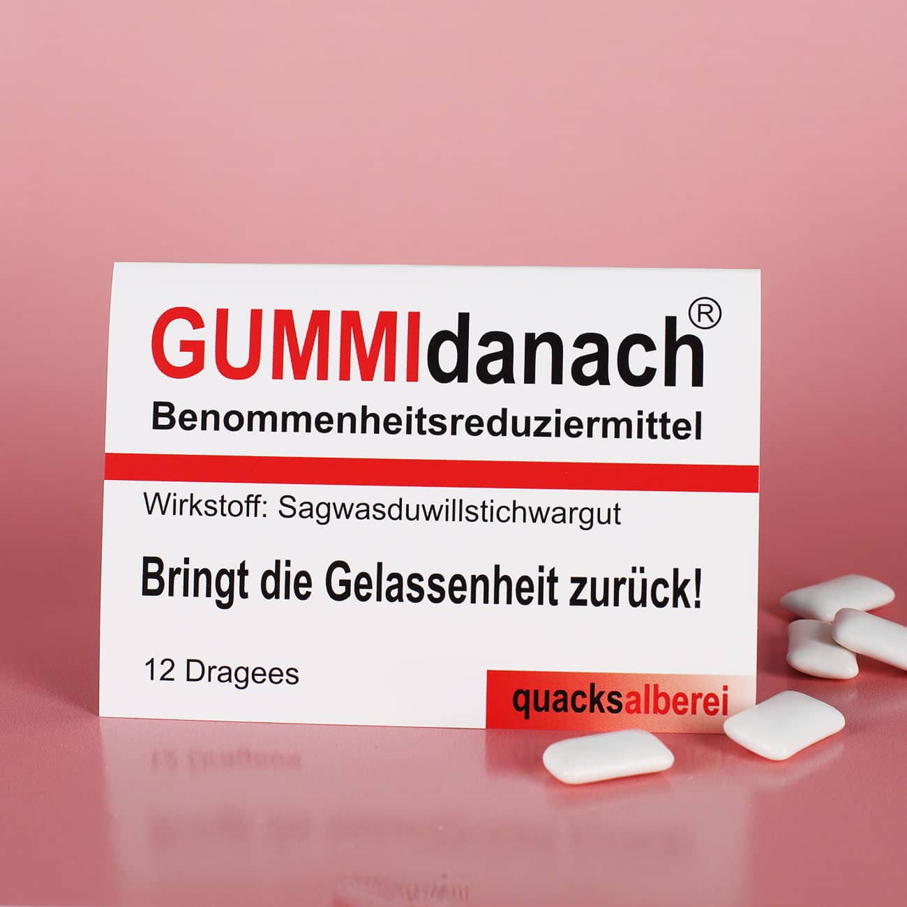 GUMMIdanach Kaugummis als Benommenheitsreduziermittel