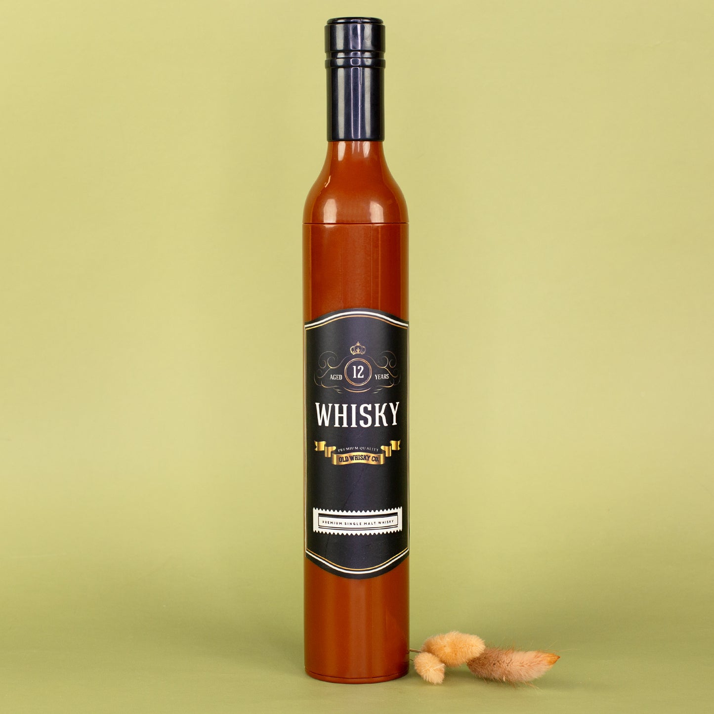 Taschen Regenschirm als Whiskyflasche