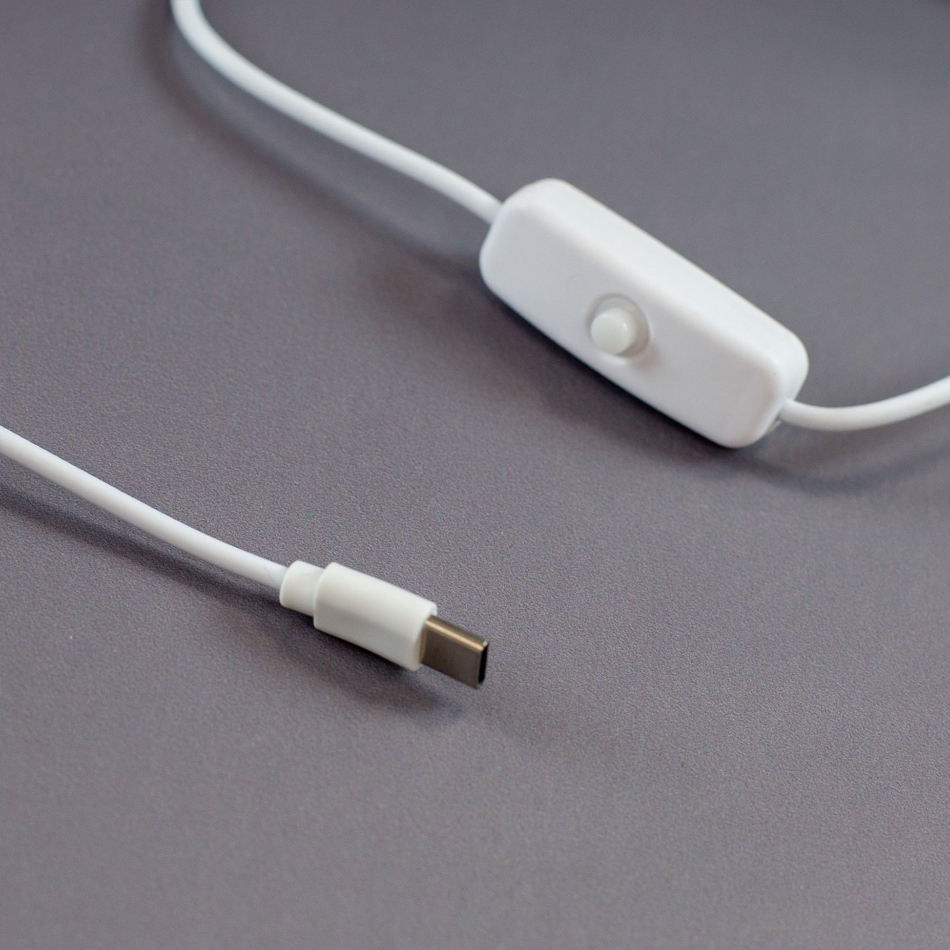 Nahaufnahme Kabel mit Schalter und Anschluss