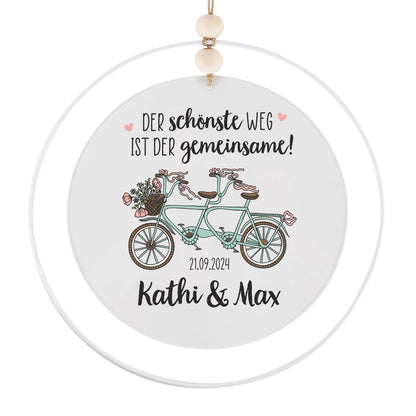 Der schönste Weg ist der gemeinsame! - Acrylschild als Hochzeitsgeschenk