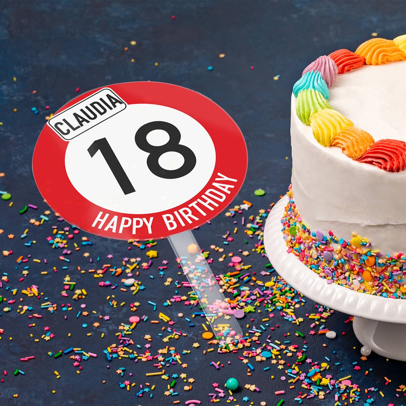 Tortentopper zum Geburtstag