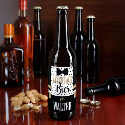 Bierflaschenaufkleber Vatertagsbier für Ihren Papa