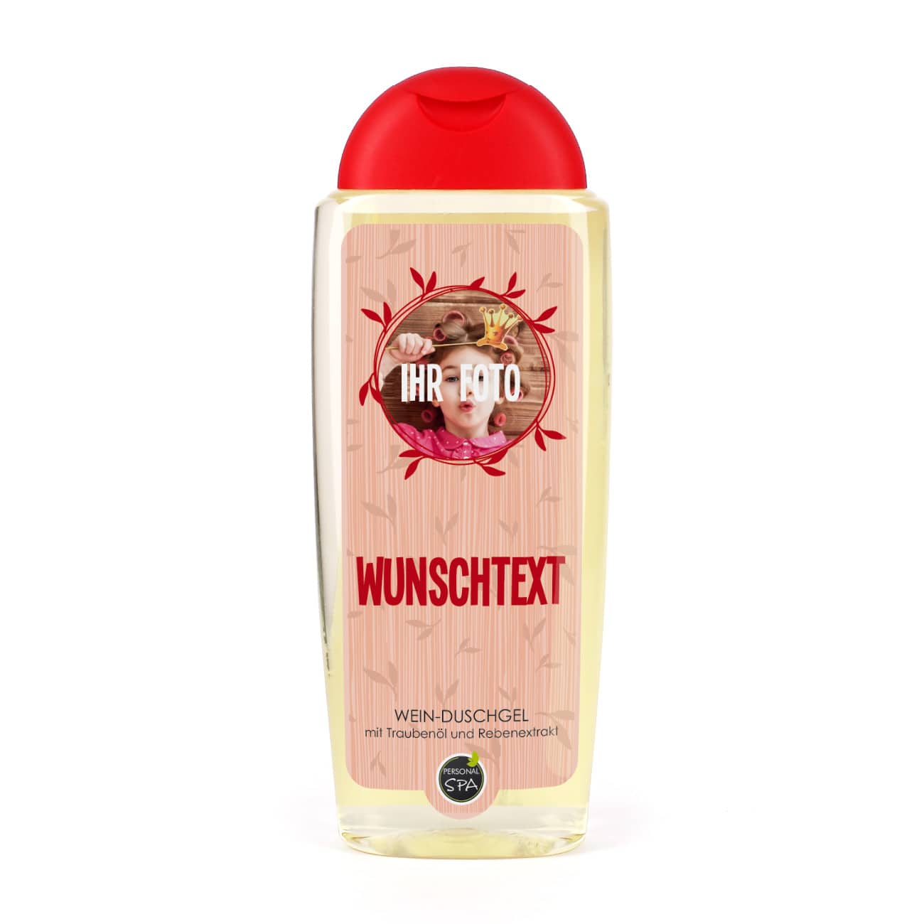 Wein- Duschgel mit Ihrem Foto 