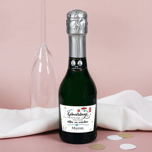 Kleiner Sekt zum Geburtstag mit Ihrem Wunschnamen