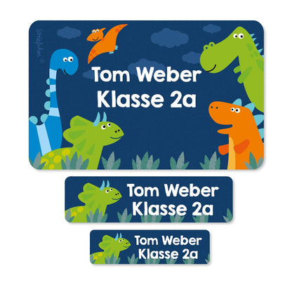 Namensetiketten Dinosaurier Name
