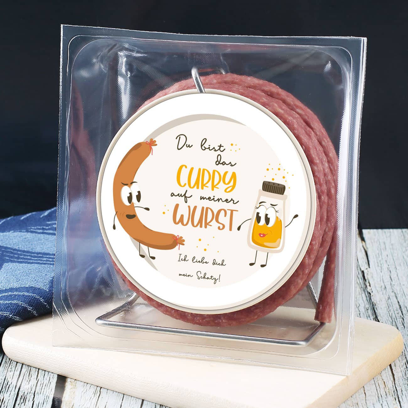 Salamikabeltrommel als Geschenk für Ihren Schatz