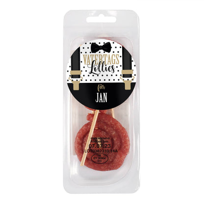 Lollies aus Salami mit Name