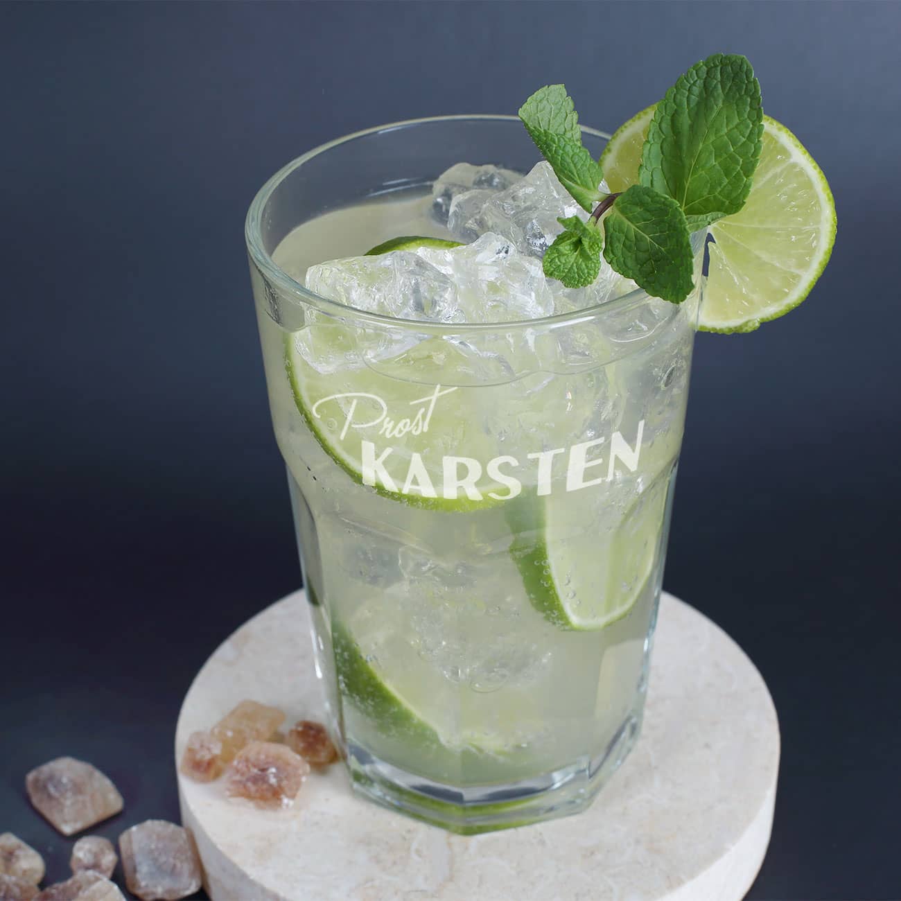 Graviertes Longdrinkglas