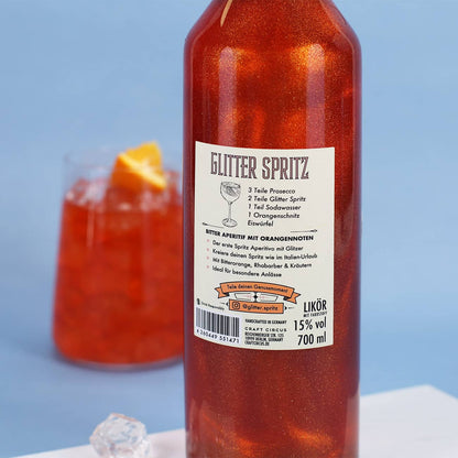 Rückseite der Flasche
