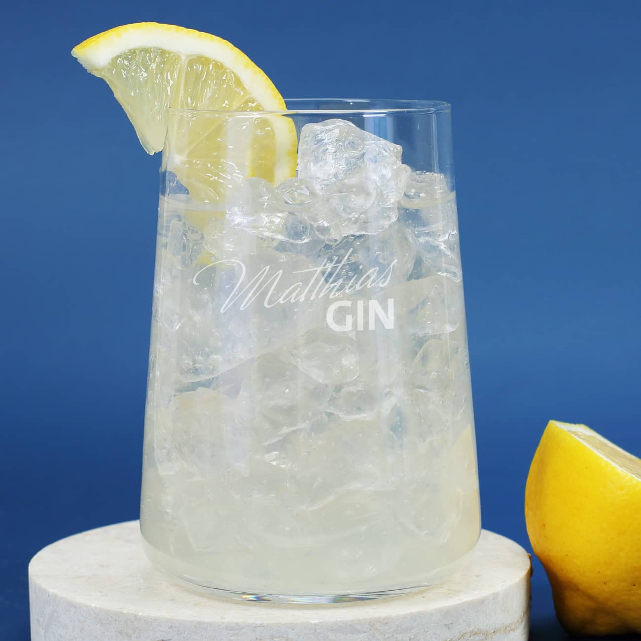 Graviertes Glas mit Namensgravur