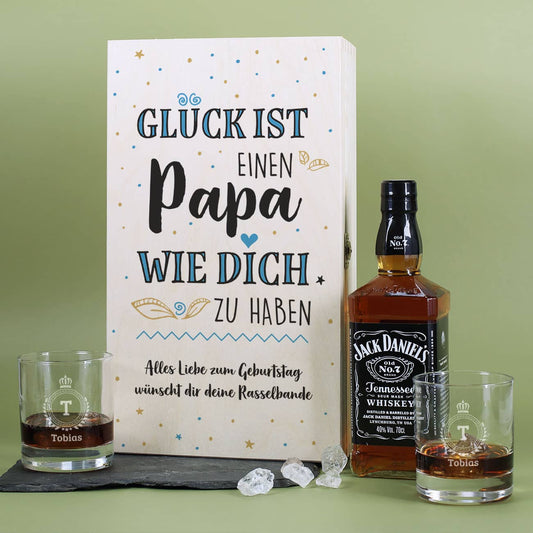 Jack Daniels Set mit 2 Whiskeygläsern
