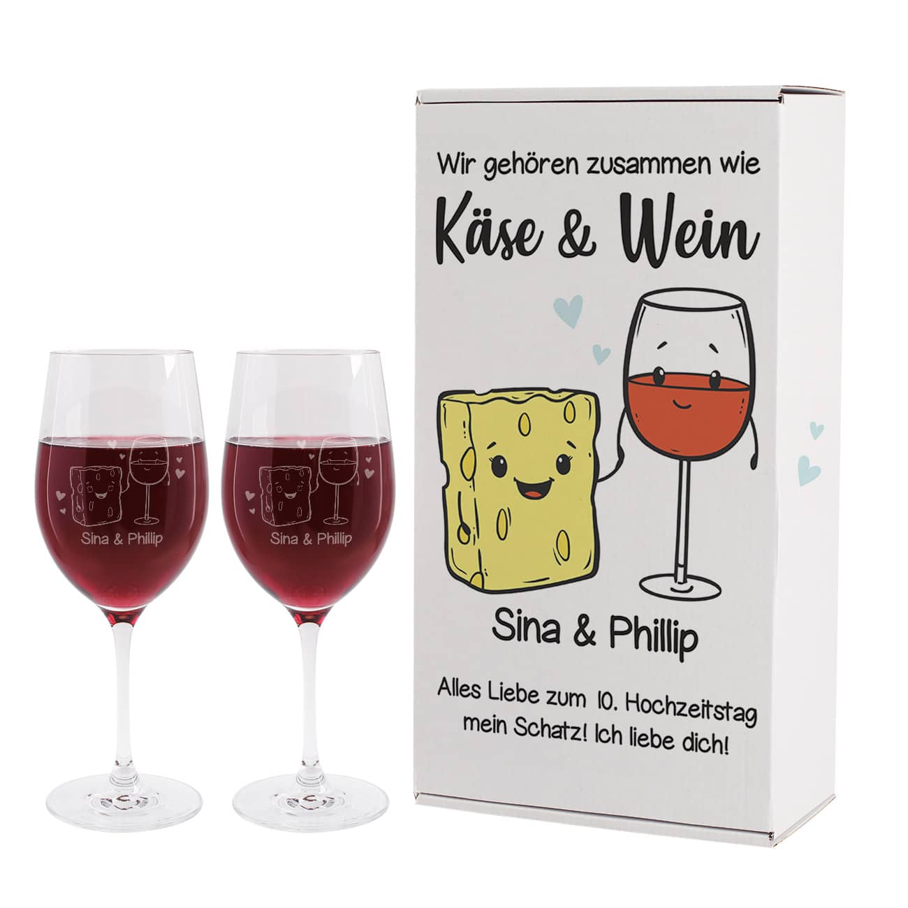 Wein Geschenkset mit Personalisierung