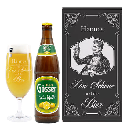 Bier Geschenkset mit Personalisierung und Radler