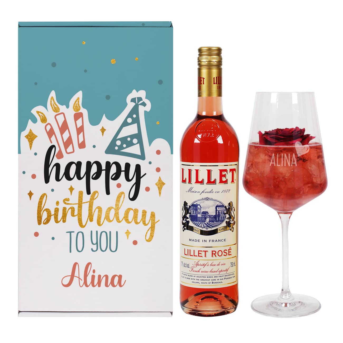 Geschenkset mit Nane des Geburtstagskindes