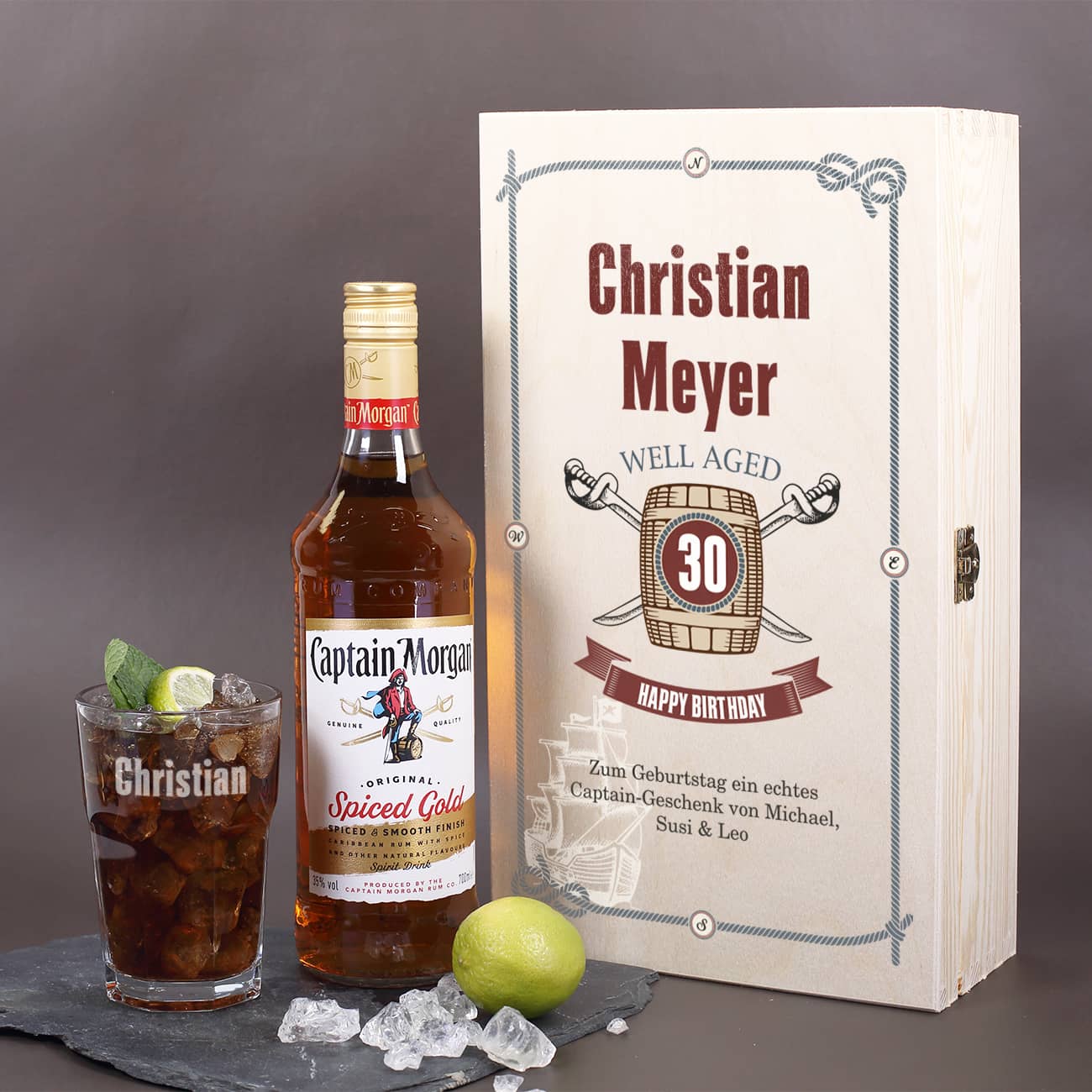 Captain Morgan Geburtstags Geschenk Set