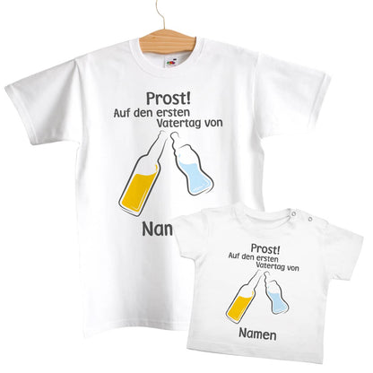 Beide Shirts mit Namensaufdruck